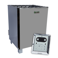 Электрокаменка для сауны и бани EcoFlame SAM D-15 15 кВт + пульт CON6