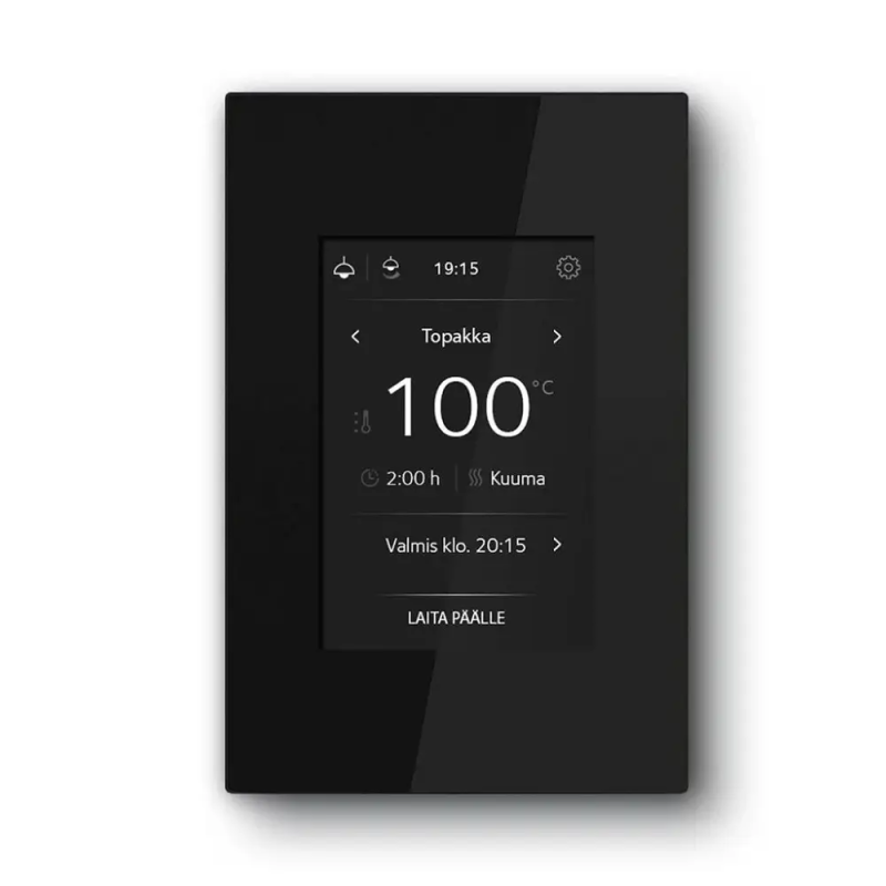 Пульт керування TOUCH SCREEN WiFi чорний + релейний блок (13,6-21 kW)