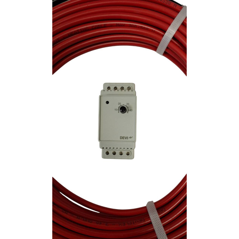 Тепла підлога DEVIflex 29 м 535 Вт + терморегулятор devireg 330 5-45° С