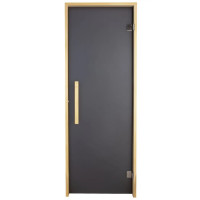 Дверь для сауны Tesli Lux Graphite Sateen 70/200