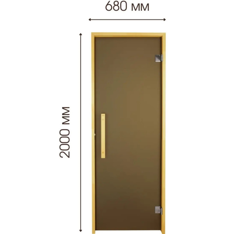 Двері для сауни Tesli Lux Sateen 70/200