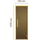 Двері для сауни Tesli Lux Sateen 70/200
