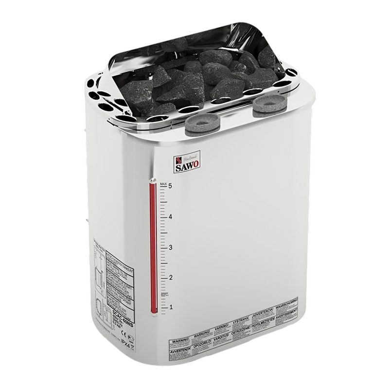 Електрокам'янка з парогенератором Sawo SCANDIA COMBI SCAC-90NS-P + Пульт керування 2.0 INC-S-C-V2 для лазні та сауни