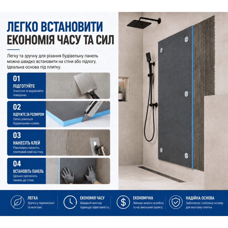 Будівельна панель Termix 2500/600/20 мм