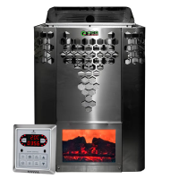 Электрокаменка для бани и сауны Ecoflame HYB60 6 кВт + пульт CON6