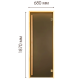 Двері для сауни Tesli Grand Sateen 70/190