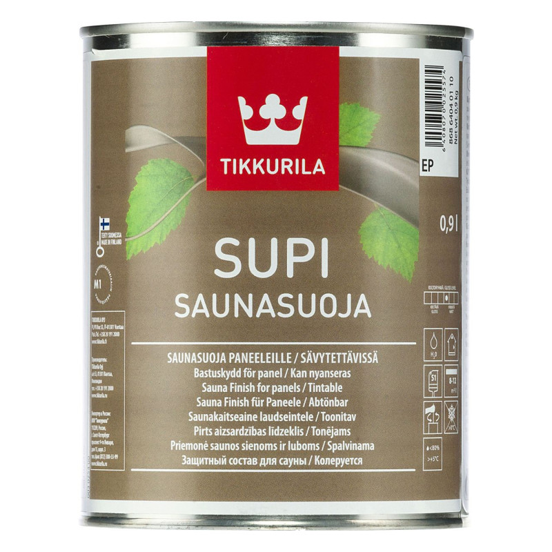 Захисне просочення SUPI SAUNASUOJA 0,9 л для лазні та сауни